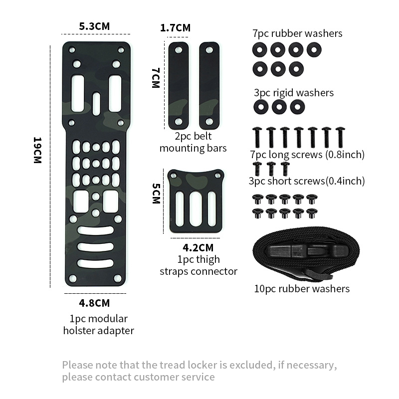 SABADO 互換 QLS プラットフォーム戦術ホルスタードロップレッグぶら下げ延長プレート G コードアダプター金属モジュラーピストルホルスターアダプター