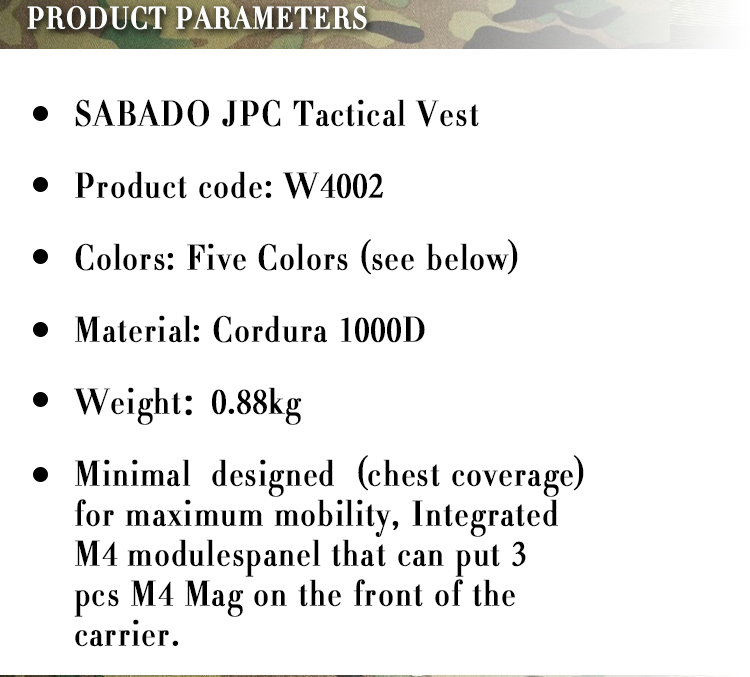 SABADO ハンティング迷彩コンバット タクティカル ベスト